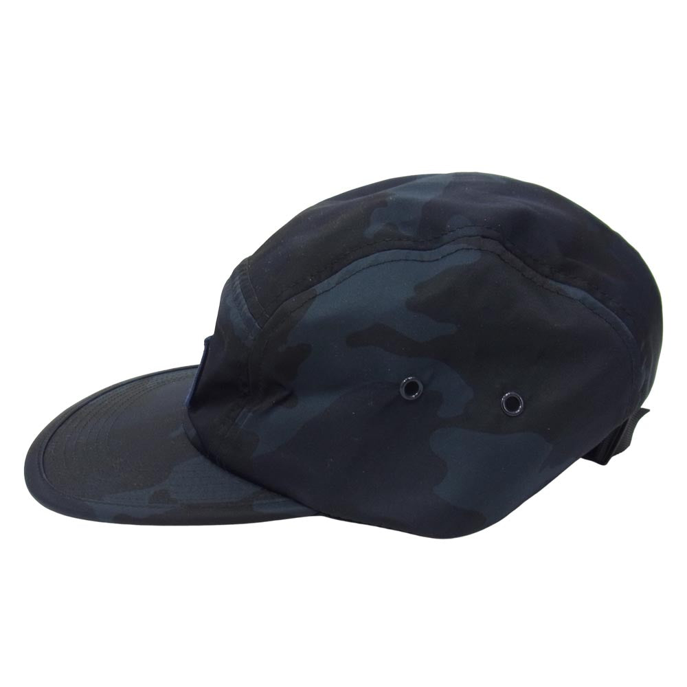 Supreme シュプリーム Nylon Camo Camp Cap ナイロン カモ キャンプ キャップ ネイビー系【中古】