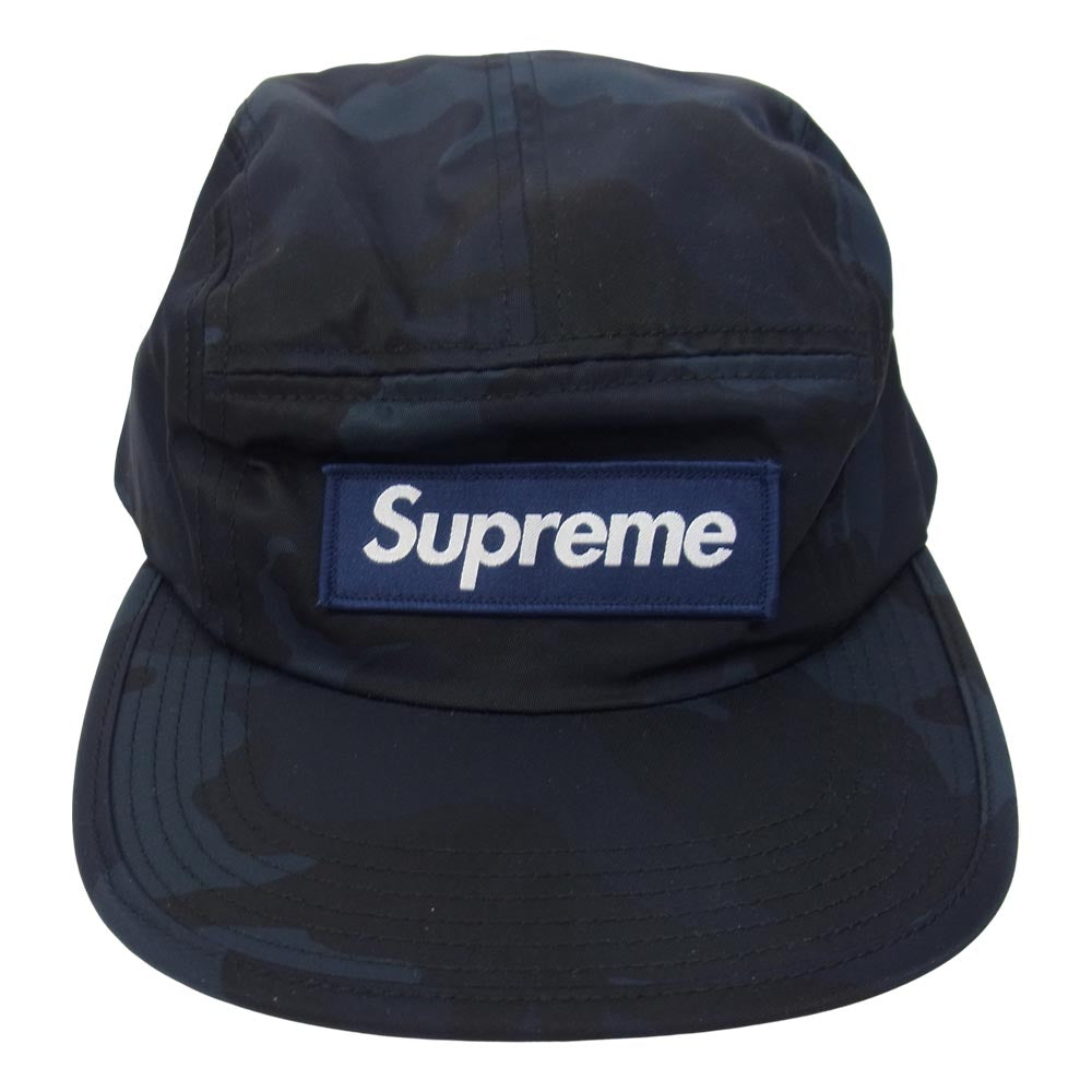 Supreme シュプリーム Nylon Camo Camp Cap ナイロン カモ キャンプ キャップ ネイビー系【中古】