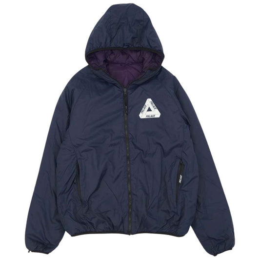パレス スケートボード REVERSE THINSULATE LINER リバーシブル シンサレート 中綿 ジャケット ネイビー系 M【中古】