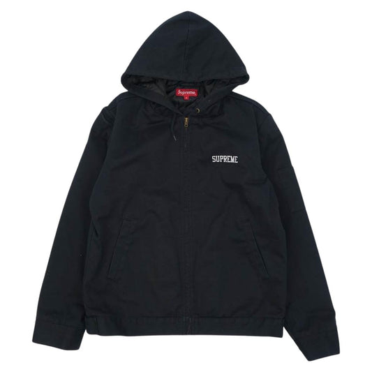 Supreme シュプリーム 14AW Pettibon Hooded Work Jacket ワーク ジャケット ブラック系 S【中古】