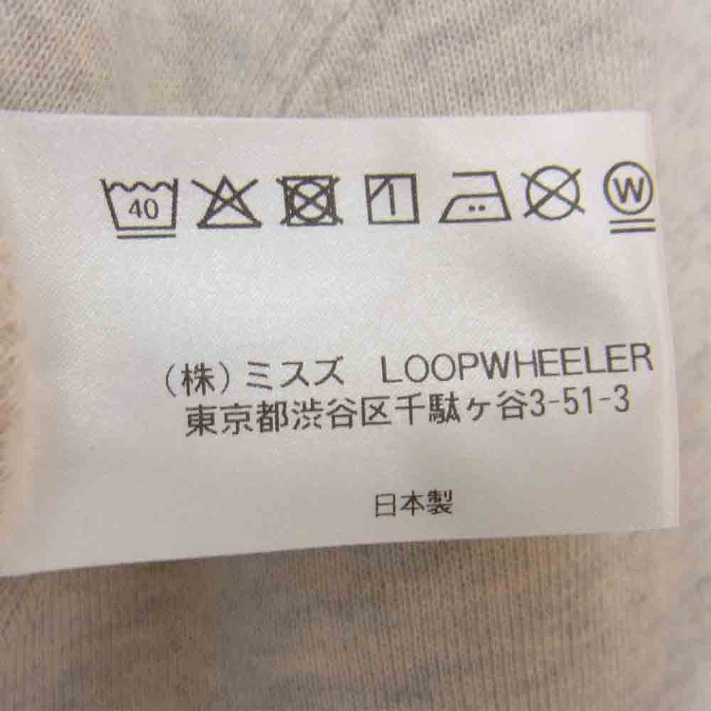 LOOPWHEELER ループウィラー BEAMS別注 両V クルーネック スウェット トレーナー グレー系 1【美品】【中古】