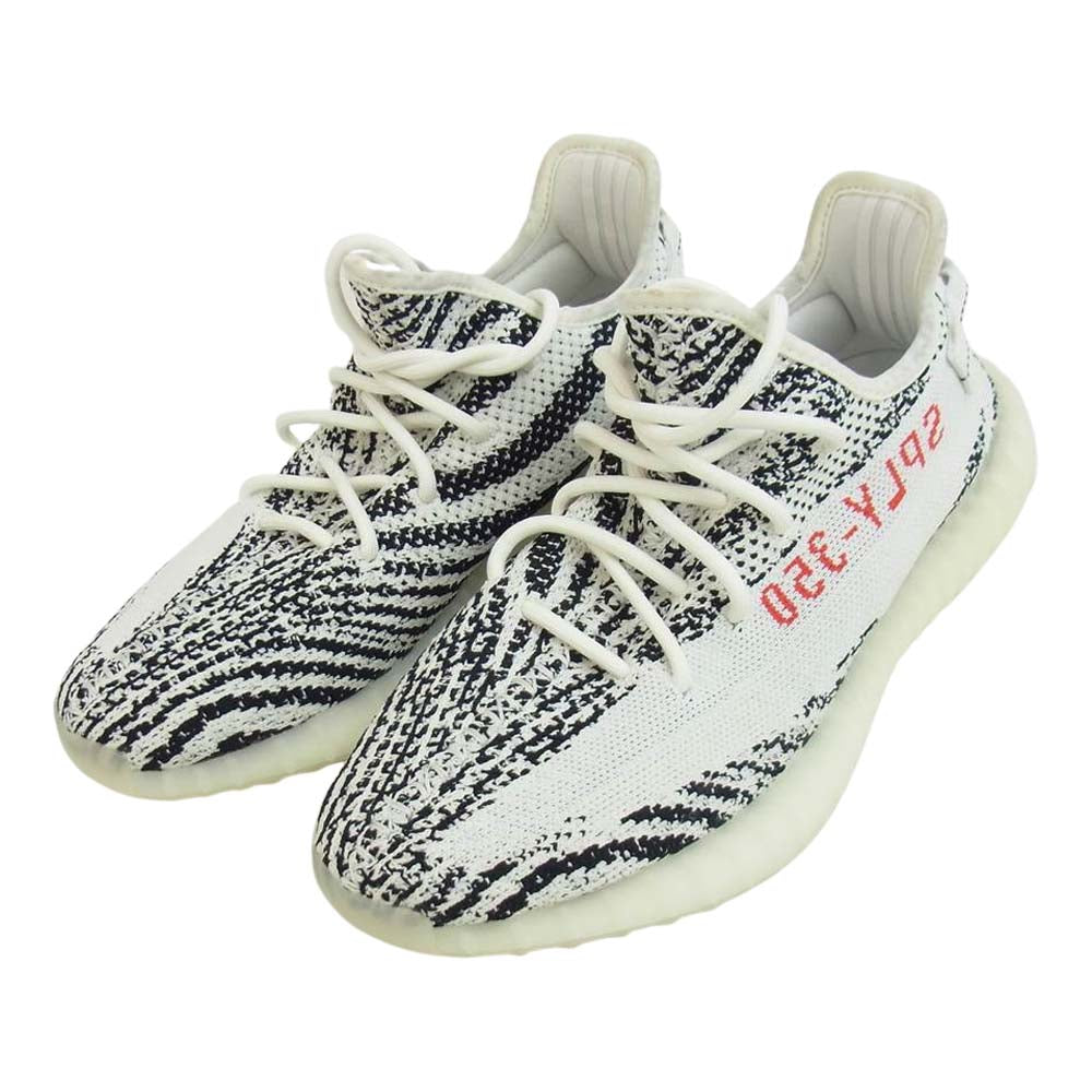 adidas アディダス YEEZY BOOST CP9654 350 V2 ZEBRA イージーブースト ゼブラ ホワイト系 ブラック系 27cm【美品】【中古】