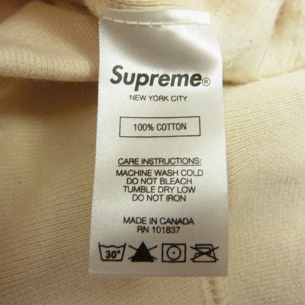Supreme シュプリーム 20AW Cross Box Logo Hooded Sweatshirt クロスボックスロゴ フーデッド スウェットシャツ オフホワイト系 M【美品】【中古】