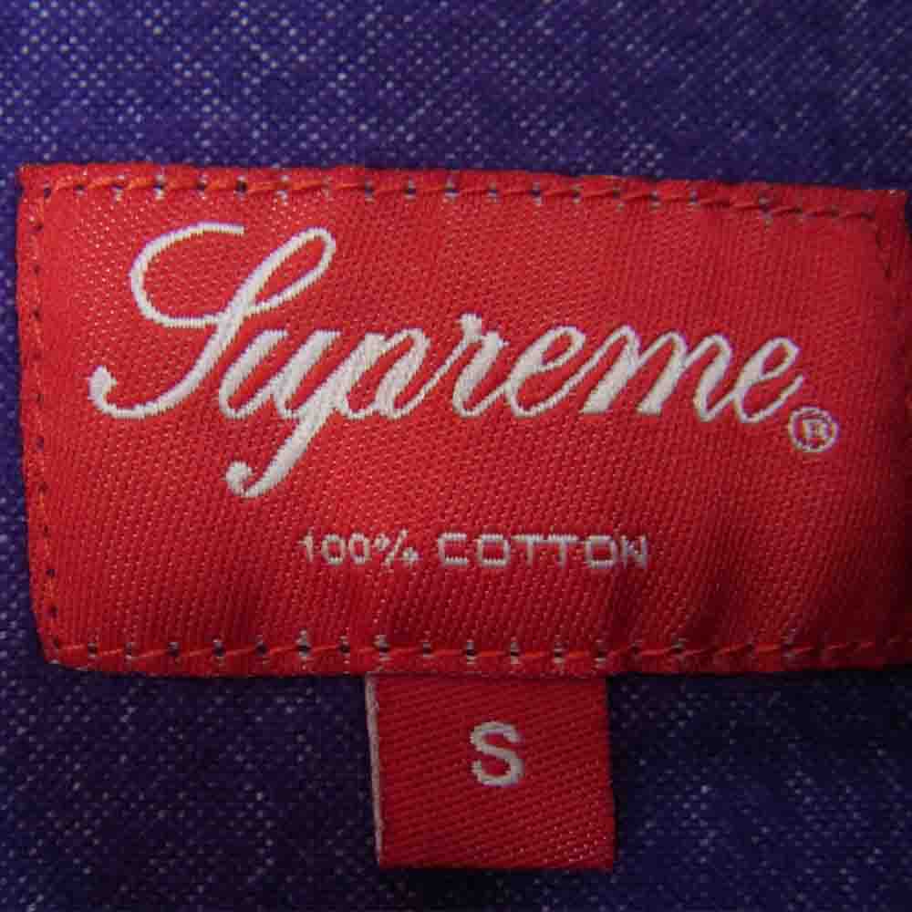Supreme シュプリーム L/S Shirt 胸ポケット ボタンダウンシャツ パープル パープル系 S【中古】