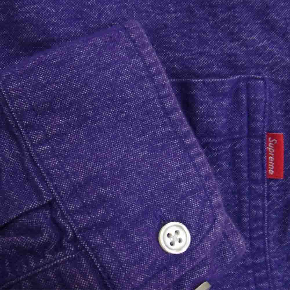 Supreme シュプリーム L/S Shirt 胸ポケット ボタンダウンシャツ パープル パープル系 S【中古】