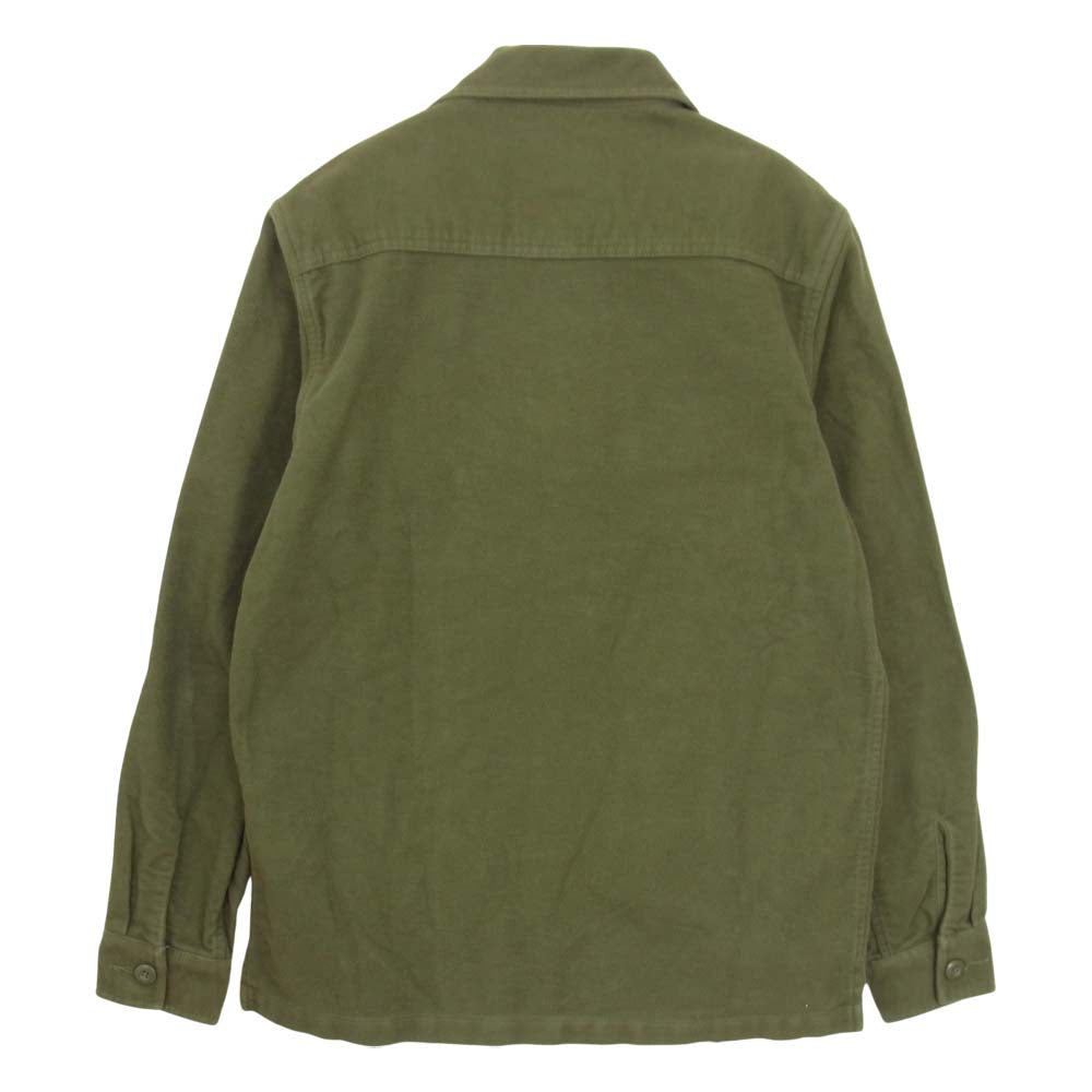 Supreme シュプリーム 15AW Moleskin Army Shirt モールスキン アーミー シャツ カーキ カーキ系 S【中古】