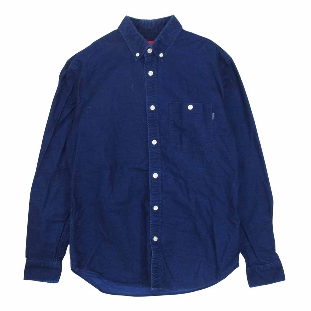 Supreme シュプリーム L/S Shirt 胸ポケット ボタンダウンシャツ ネイビー ネイビー系 S【中古】