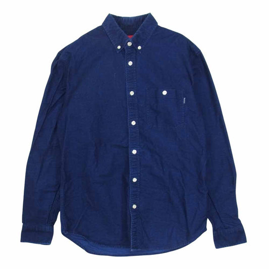 Supreme シュプリーム L/S Shirt 胸ポケット ボタンダウンシャツ ネイビー ネイビー系 S【中古】