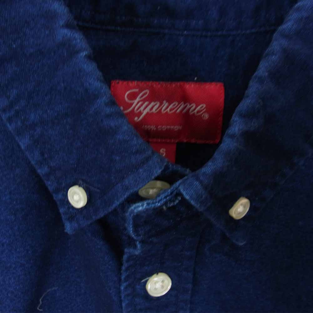 Supreme シュプリーム L/S Shirt 胸ポケット ボタンダウンシャツ ネイビー ネイビー系 S【中古】