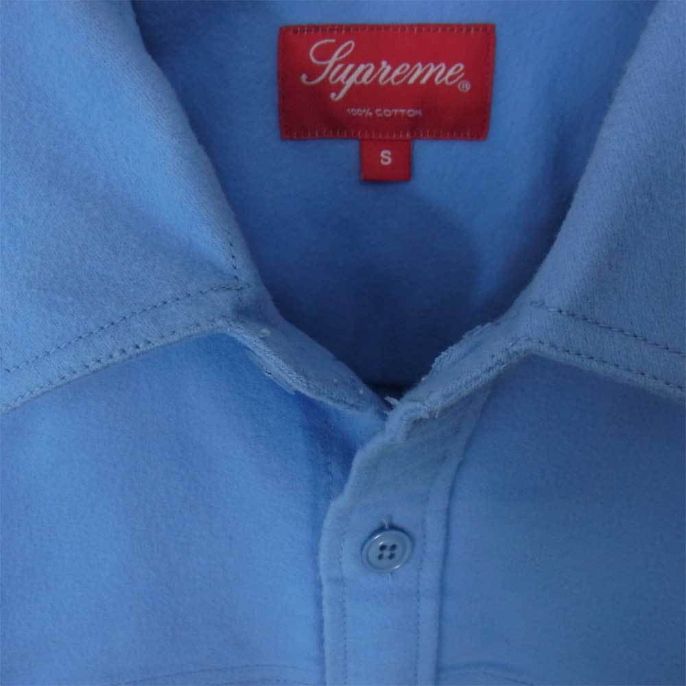 Supreme シュプリーム 16AW Moleskin Field Shirt モールスキン フィールドシャツ  ブルー ライトブルー系 S【中古】