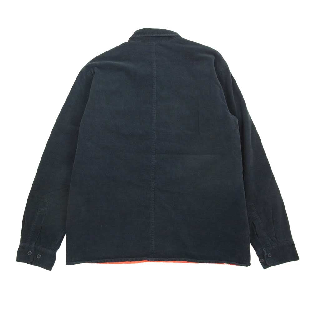 Supreme シュプリーム 17AW Corduroy Qualited Shirt コーデュロイ キルテッド シャツ ネイビー ダークネイビー系 S【中古】