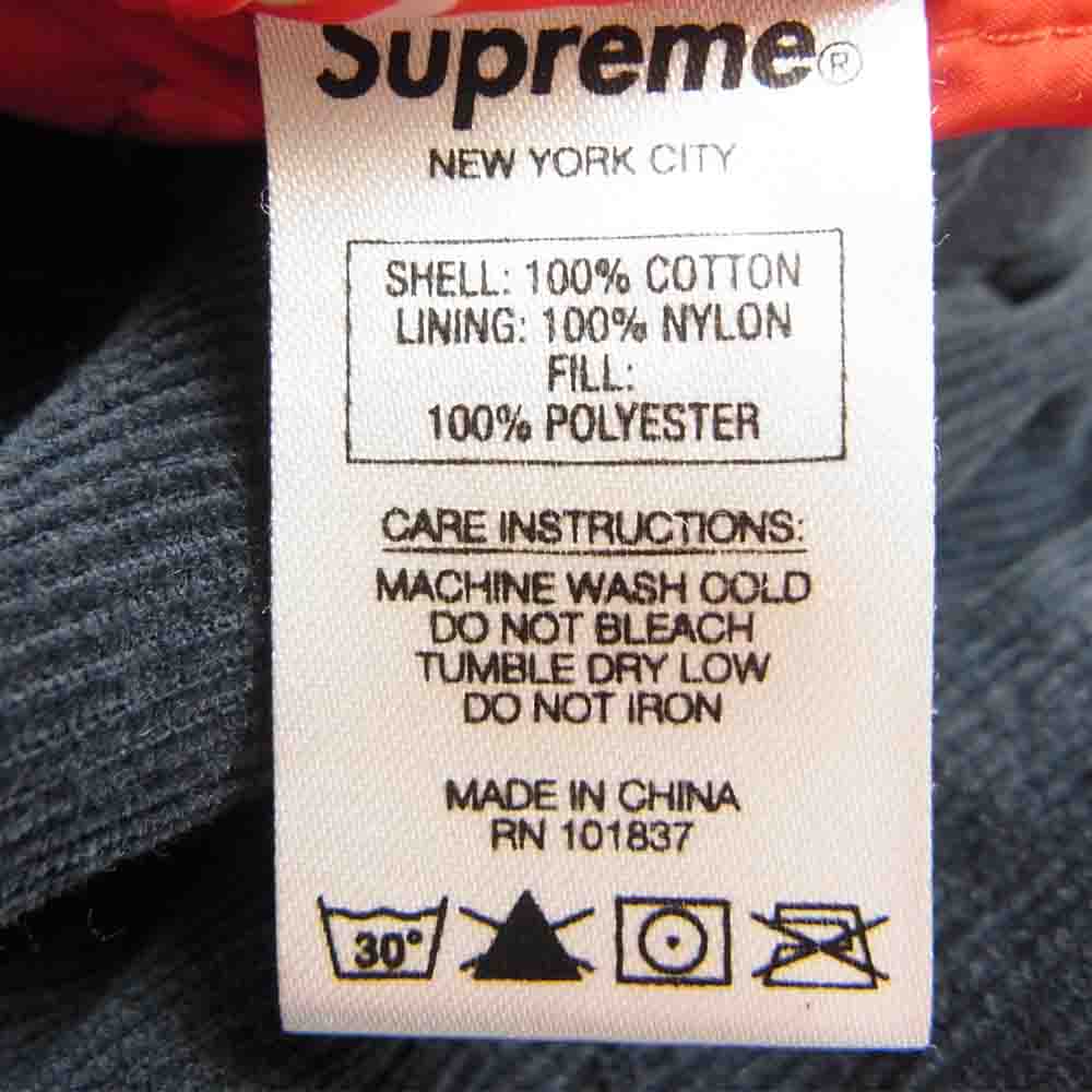 Supreme シュプリーム 17AW Corduroy Qualited Shirt コーデュロイ キルテッド シャツ ネイビー ダークネイビー系 S【中古】