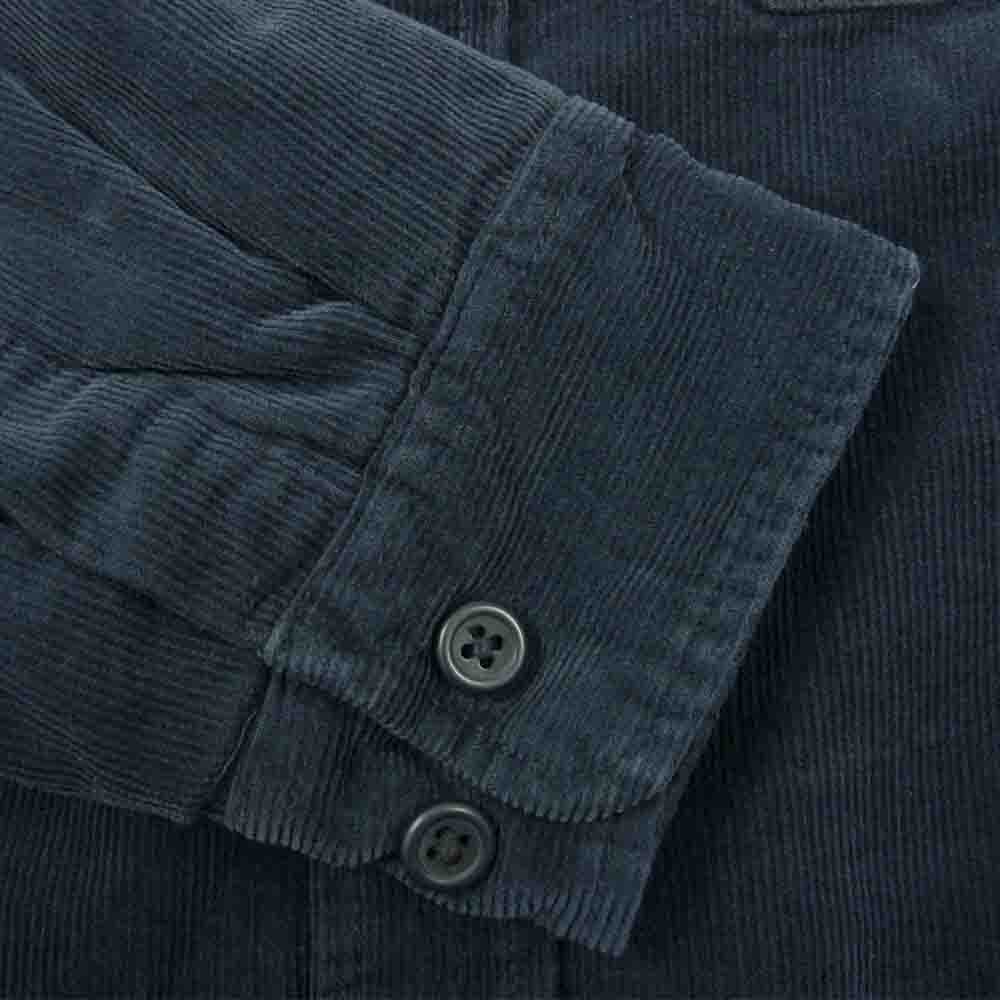 Supreme シュプリーム 17AW Corduroy Qualited Shirt コーデュロイ キルテッド シャツ ネイビー ダークネイビー系 S【中古】