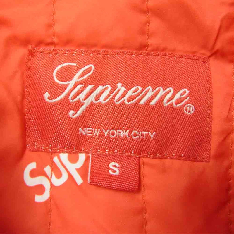 Supreme シュプリーム 17AW Corduroy Qualited Shirt コーデュロイ キルテッド シャツ ブラウン ベージュ系 S【中古】