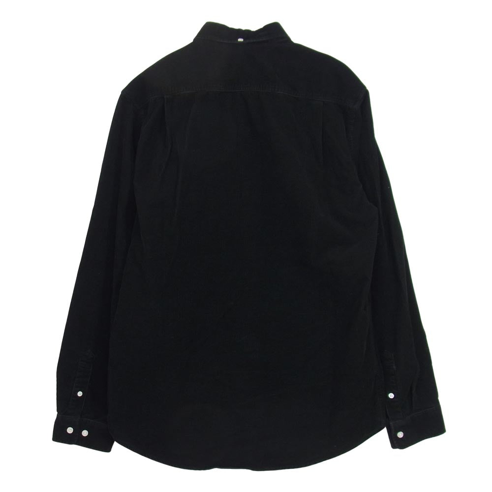 Supreme シュプリーム 16AW Corduroy Shirt コーデュロイ シャツ ブラック ブラック系 M【中古】