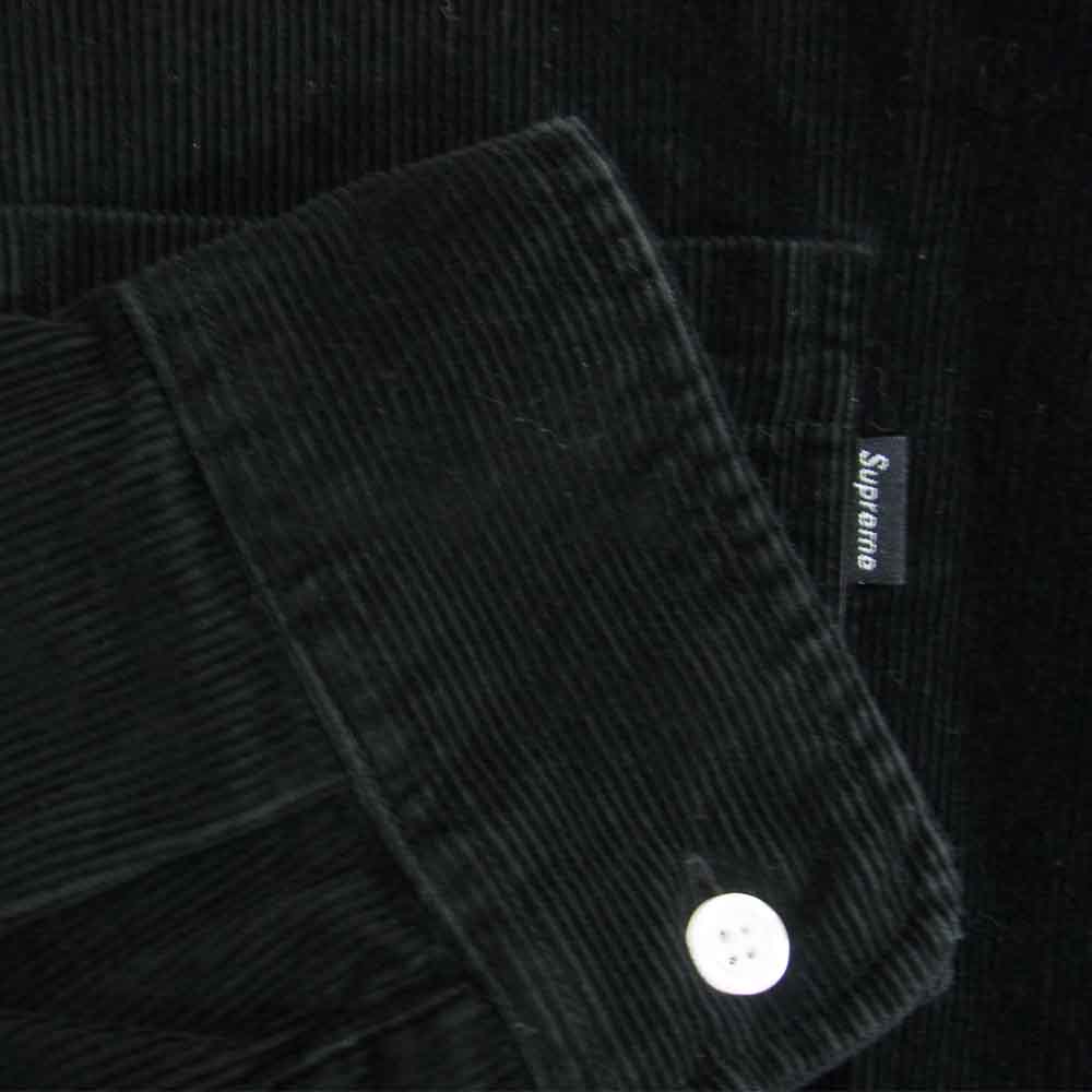 Supreme シュプリーム 16AW Corduroy Shirt コーデュロイ シャツ ブラック ブラック系 M【中古】
