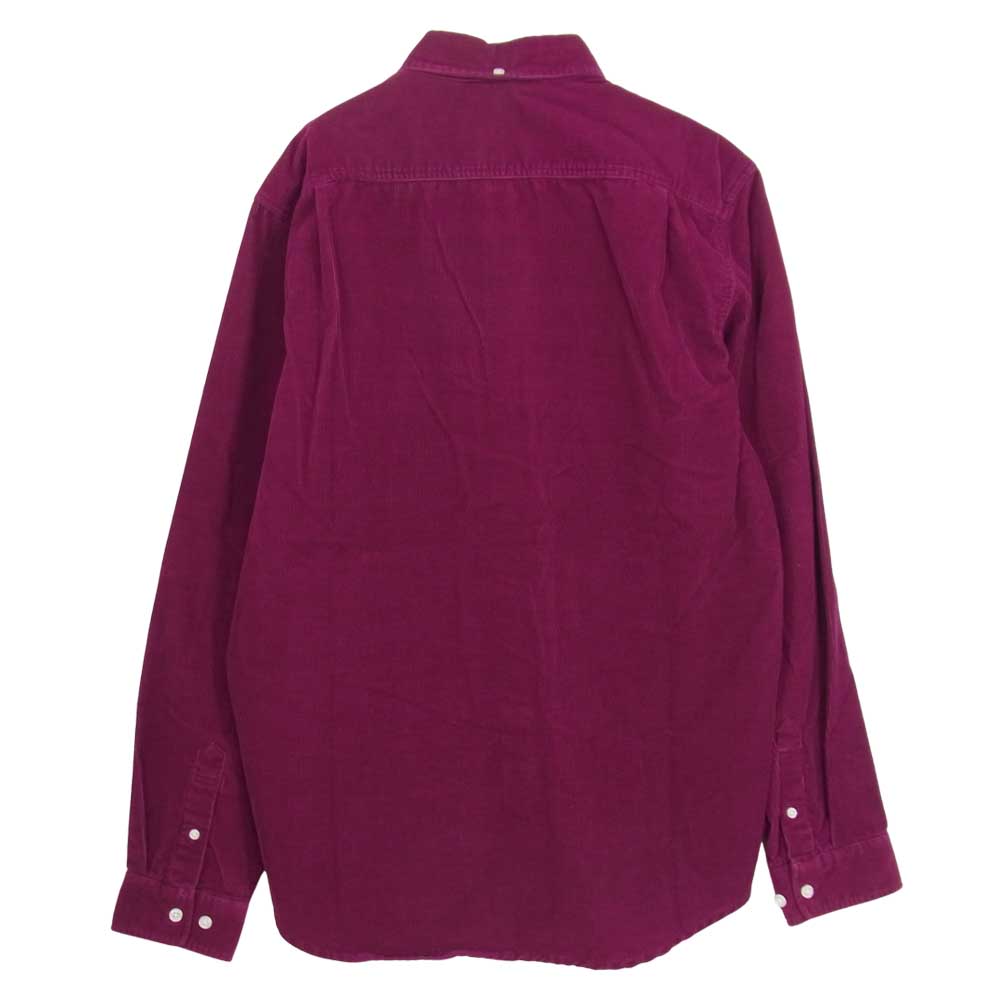 Supreme シュプリーム 16AW Corduroy Shirt コーデュロイ シャツ レッド ワインレッド系 M【中古】
