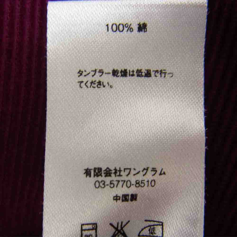 Supreme シュプリーム 16AW Corduroy Shirt コーデュロイ シャツ レッド ワインレッド系 M【中古】