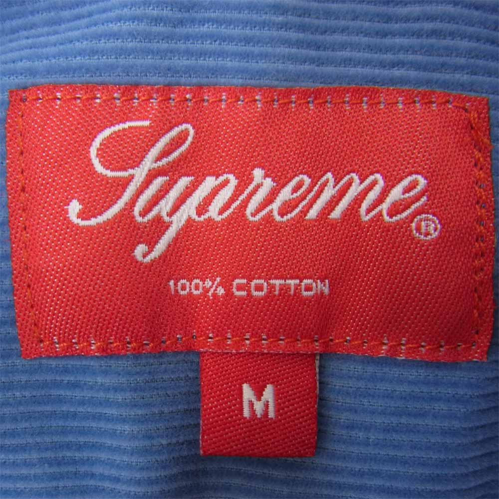 Supreme シュプリーム 16AW Corduroy Shirt コーデュロイ シャツ ブルー ブルー系 M【中古】