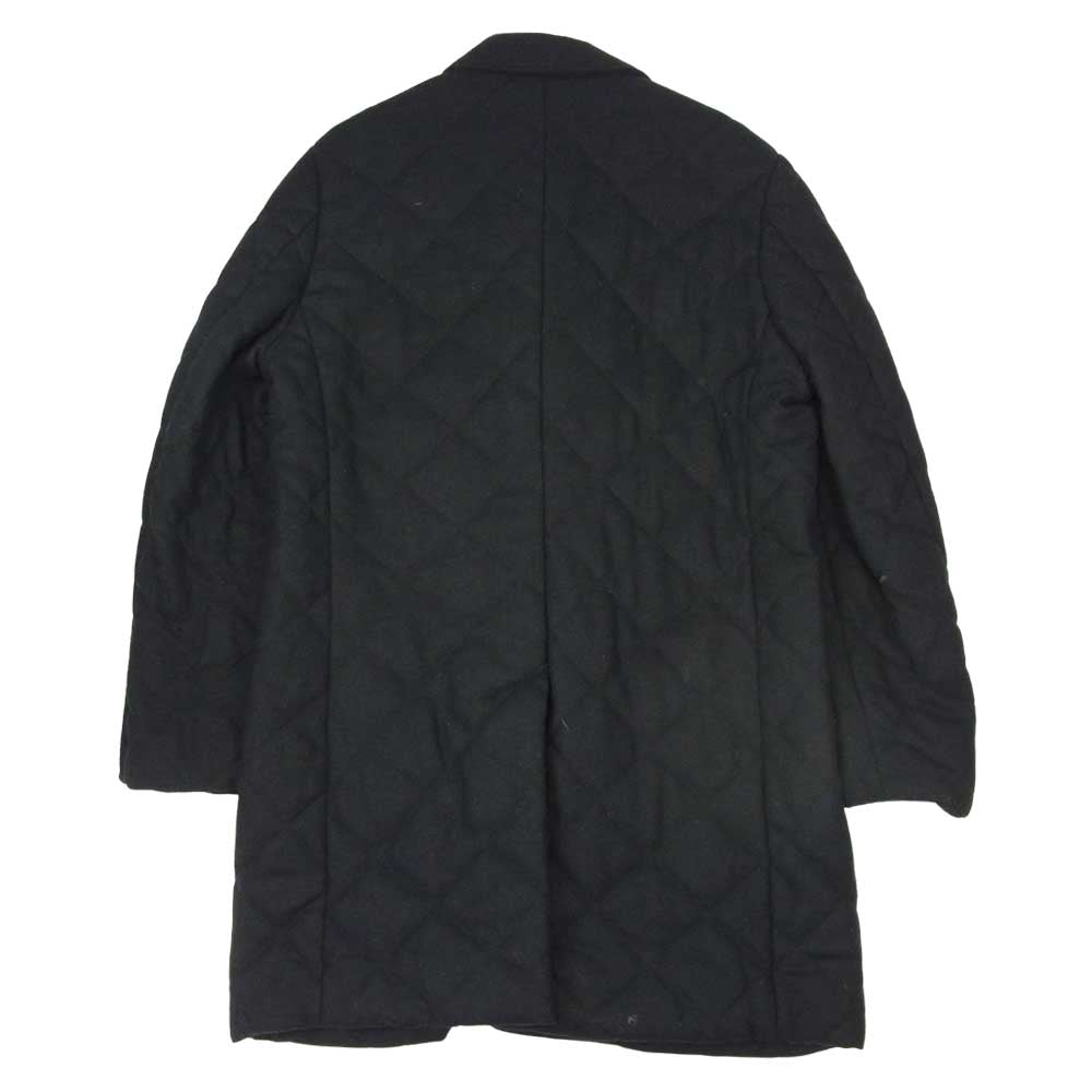 SHIPS シップス サーモライト中綿 キルティング ウール コート ジャケット ネイビー系 XL【中古】