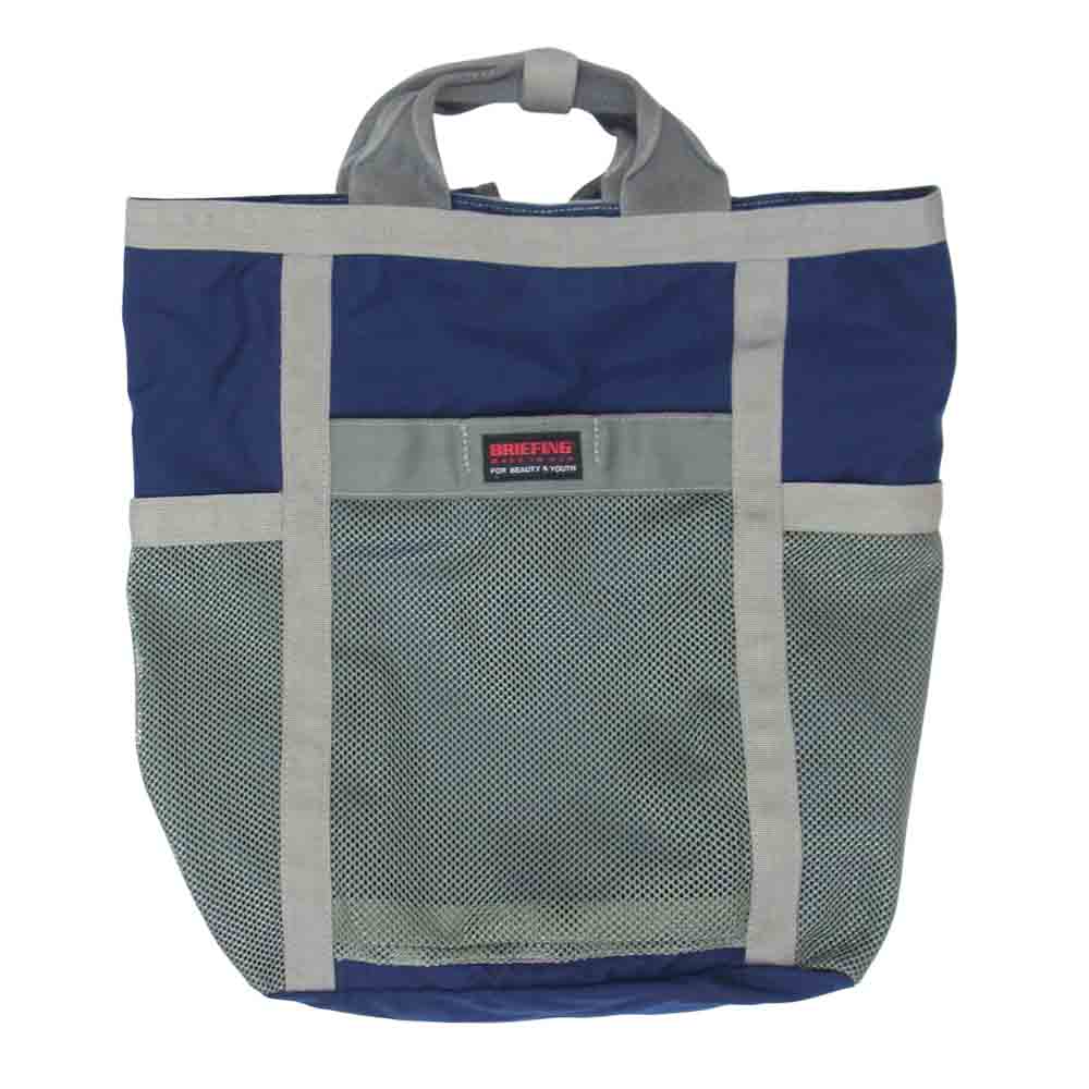 BRIEFING ブリーフィング BEAUTY&YOUTH別注 MESH MARKET SAC DAY PACK メッシュ マーケットサック バックパック リュック ネイビー系【中古】