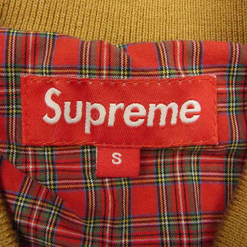 Supreme シュプリーム 12SS Suede Bomber Jacket スエード レザー ボンバー ジャケット ベージュ系 S【中古】