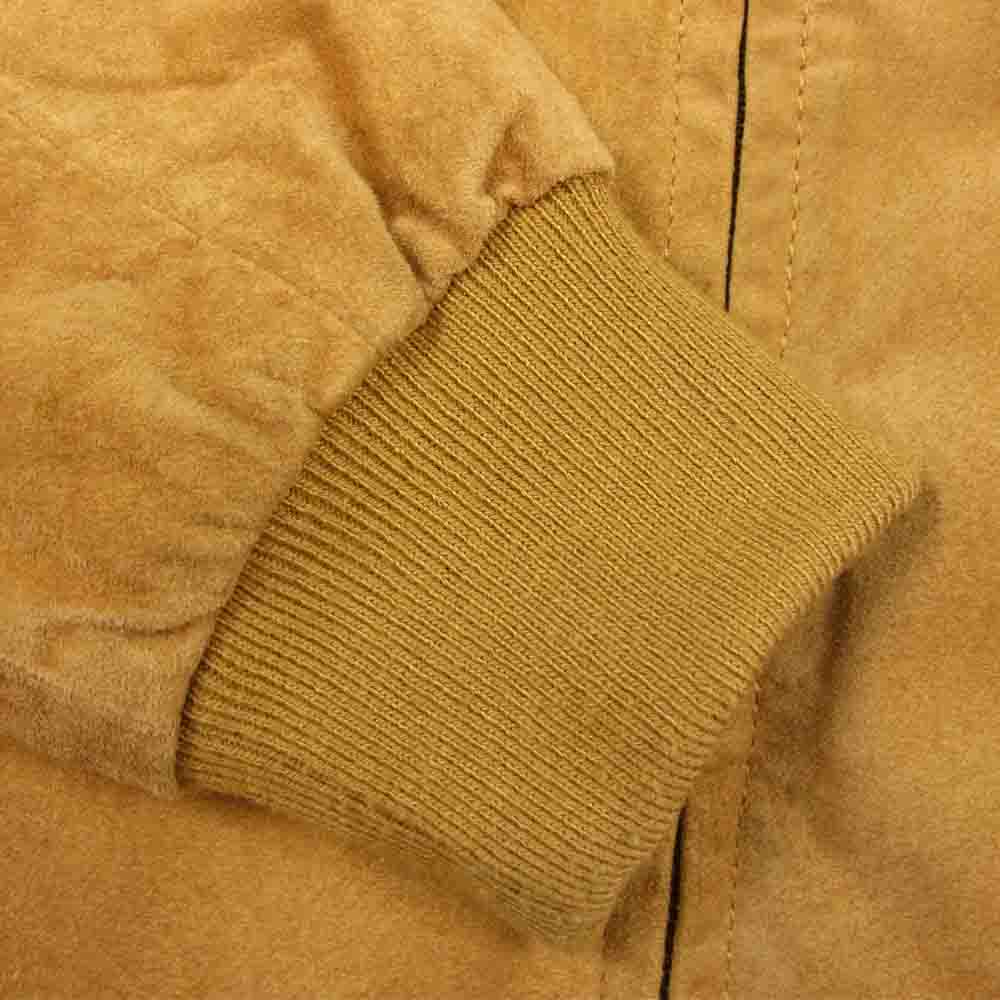 Supreme シュプリーム 12SS Suede Bomber Jacket スエード レザー ボンバー ジャケット ベージュ系 S【中古】