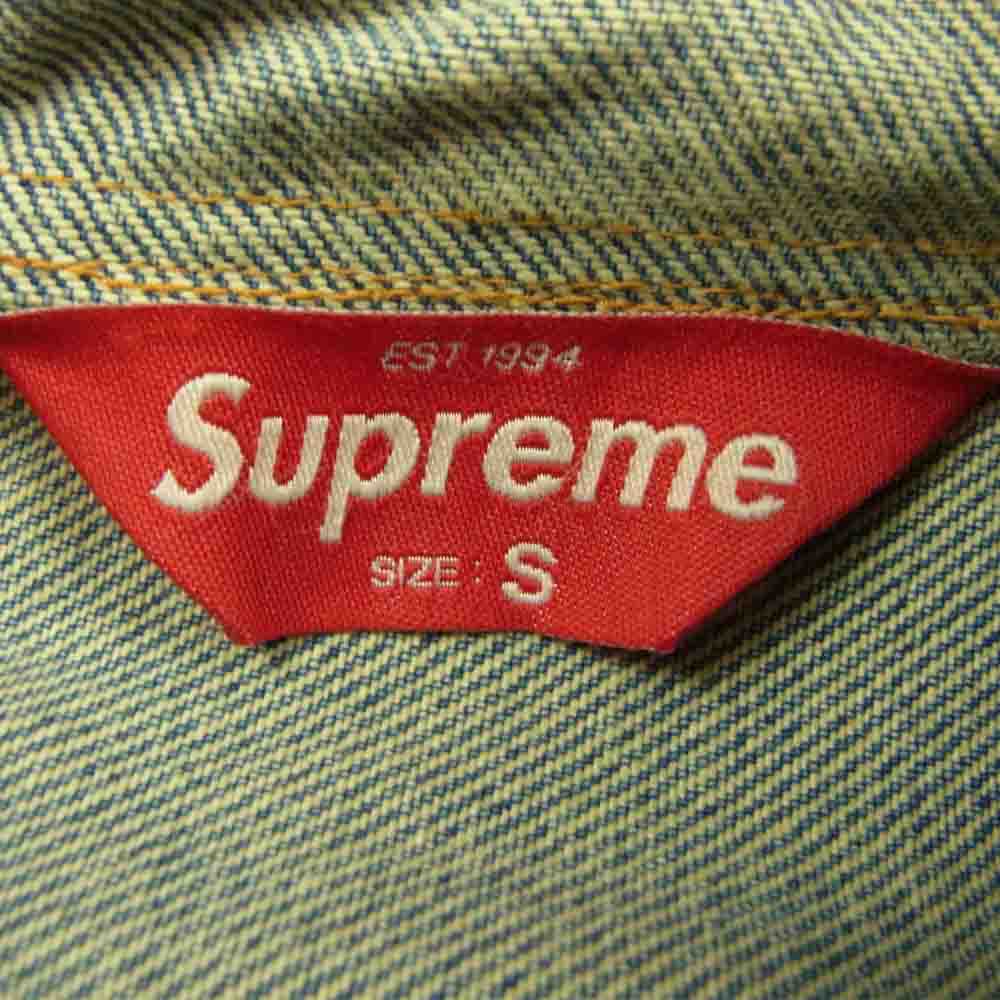Supreme シュプリーム 15SS Hooded Denim Jacket フーデッド デニム ジャケット インディゴブルー系 S【中古】
