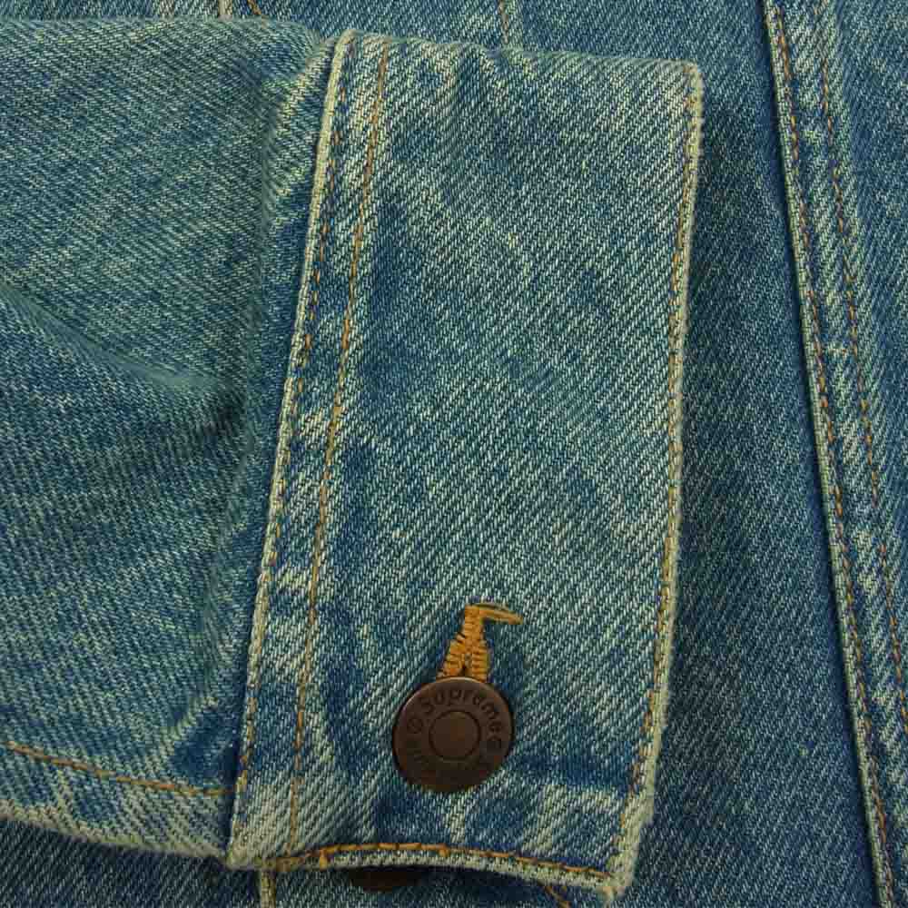 Supreme シュプリーム 15SS Hooded Denim Jacket フーデッド デニム ジャケット インディゴブルー系 S【中古】