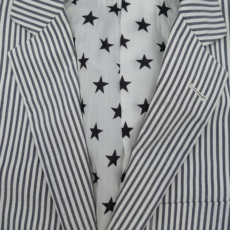 Supreme シュプリーム 14SS × Brooks Brothers ブルックスブラザーズ Seersucker Suit シアサッカー スーツ  セットアップ グレー系 ホワイト系【中古】