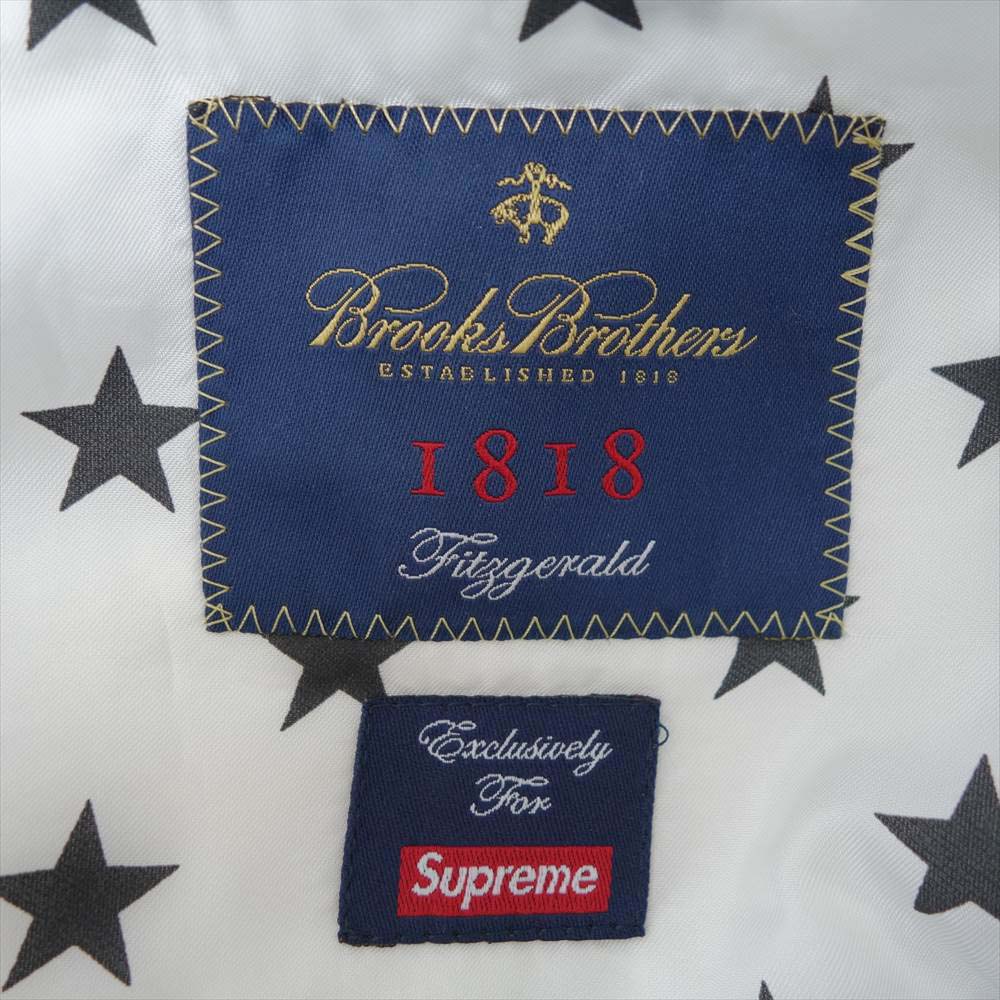 Supreme シュプリーム 14SS × Brooks Brothers ブルックスブラザーズ Seersucker Suit シアサッカー スーツ セットアップ グレー系 ホワイト系【中古】