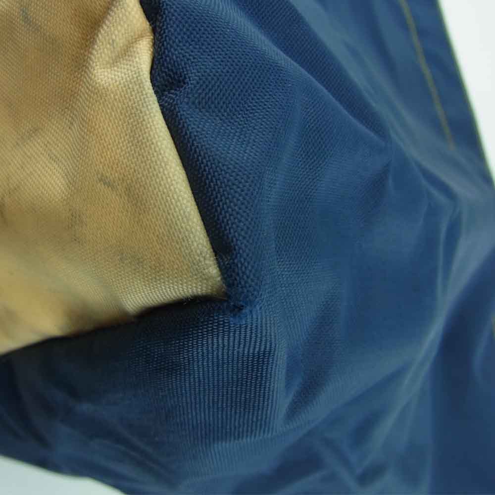Herve Chapelier エルベ・シャプリエ ナイロン 舟形 トート バッグ L ネイビー系【中古】