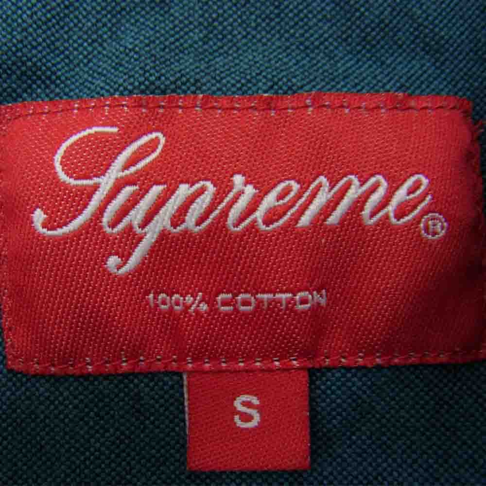 Supreme シュプリーム Button Down Shirt ボタン ダウン シャツ 緑 グリーン系 S【中古】