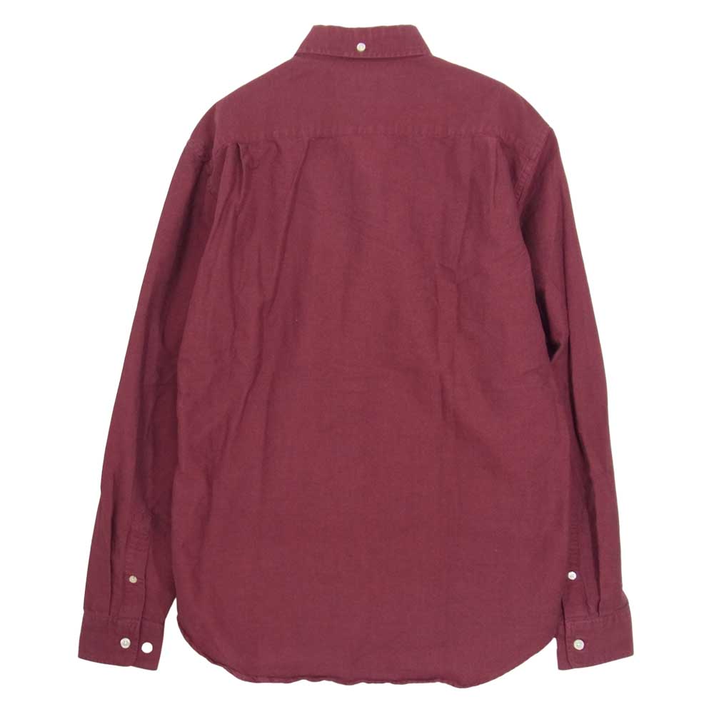 Supreme シュプリーム Button Down Shirt ボタン ダウン シャツ 赤 ワインレッド系 S【中古】