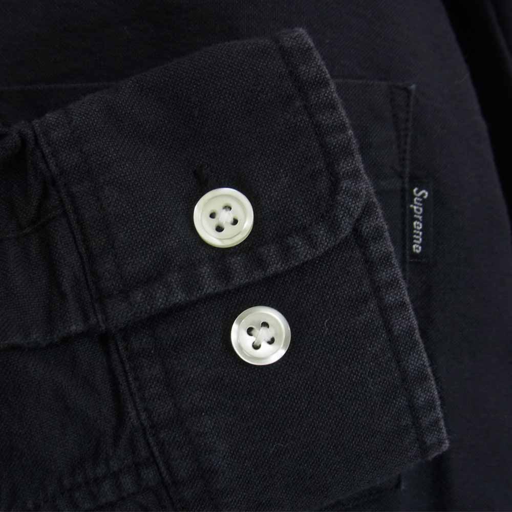 Supreme シュプリーム Button Down Shirt ボタン ダウン シャツ 黒 ブラック系 S【中古】