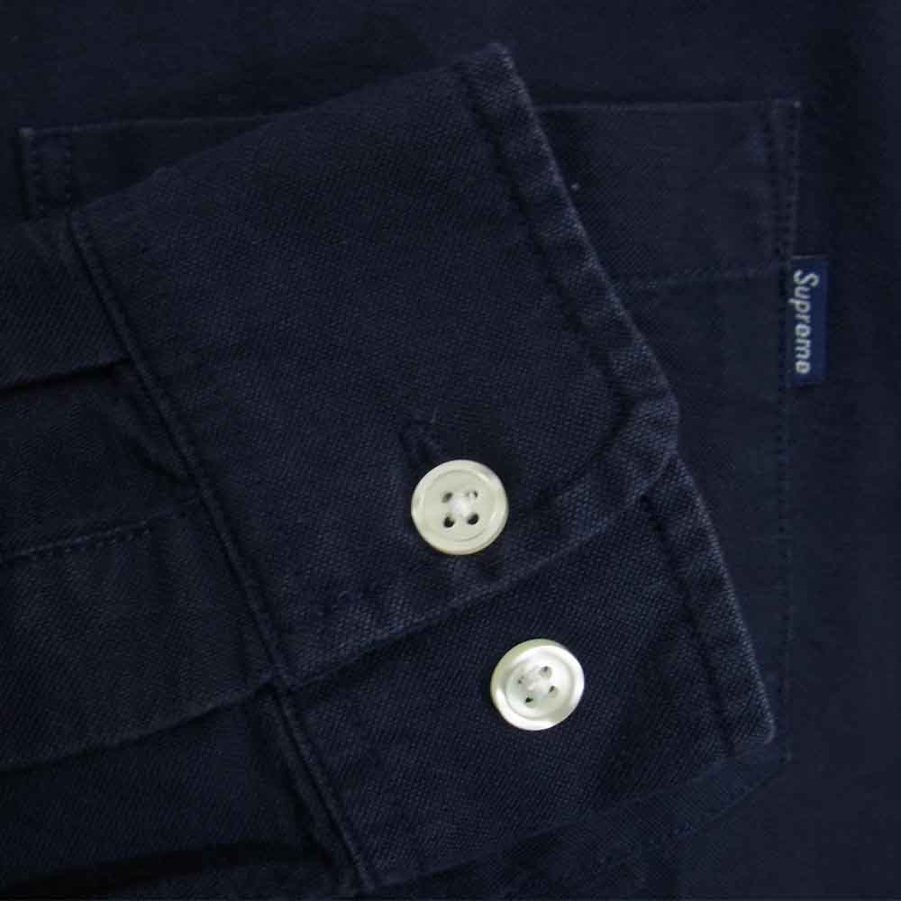 Supreme シュプリーム Button Down Shirt ボタン ダウン シャツ 紺 ネイビー系 S【中古】