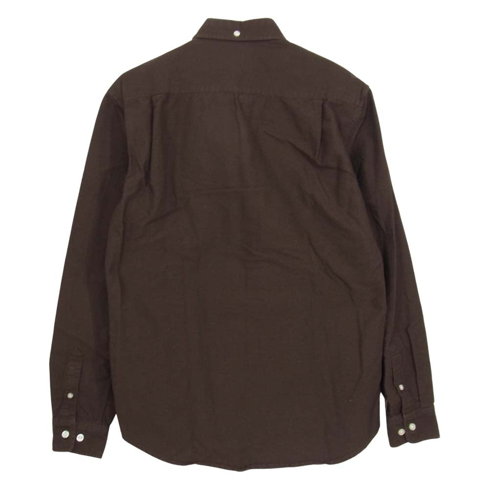 Supreme シュプリーム Button Down Shirt ボタン ダウン シャツ 茶 ブラウン系 S【中古】
