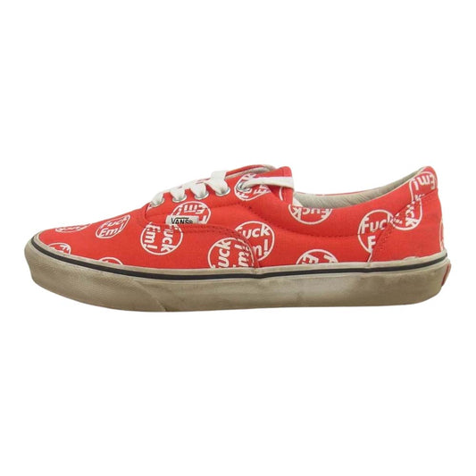 Supreme シュプリーム × Vans FUCK EM ERA バンズ エラ スニーカー レッド系 26.5cm【中古】