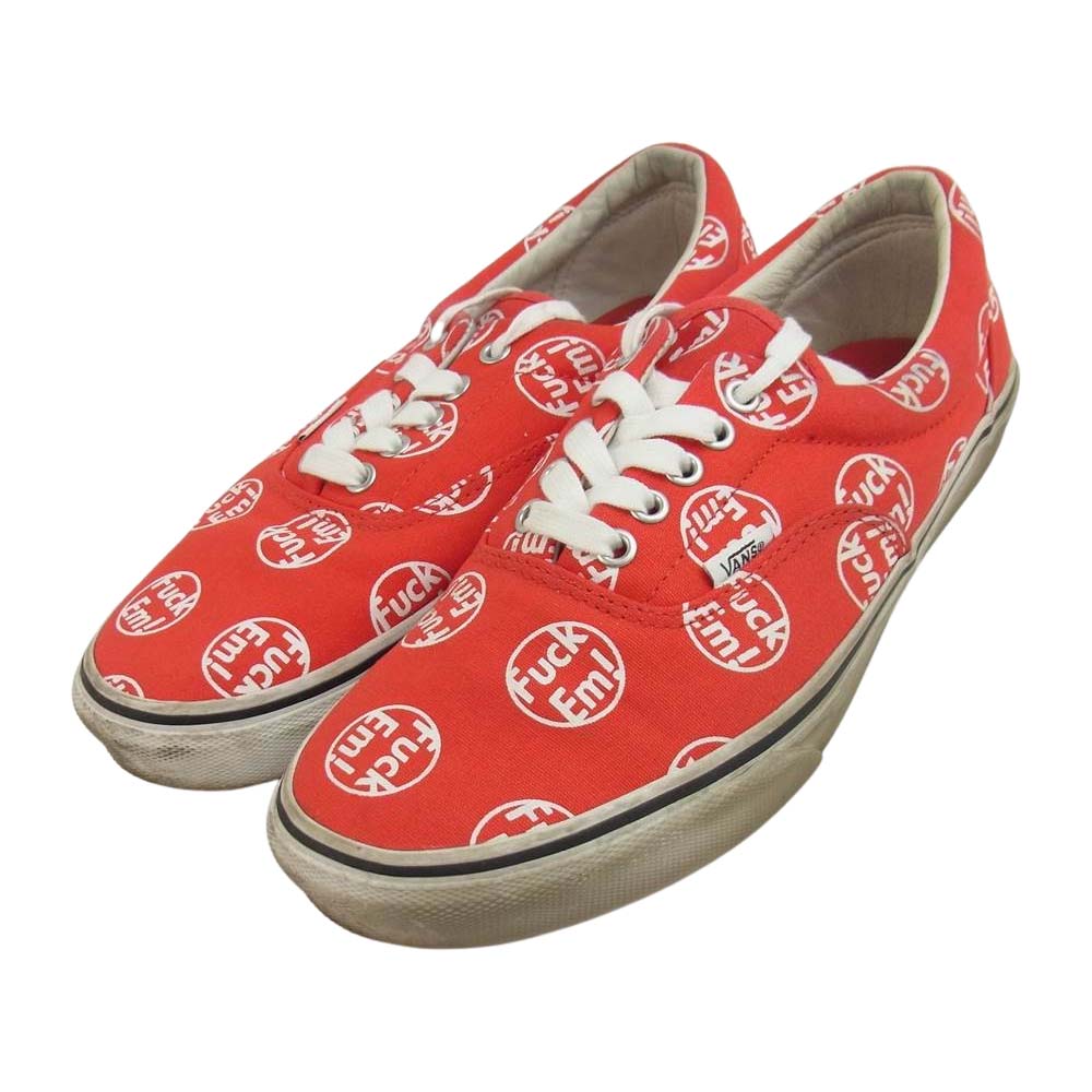 Supreme シュプリーム × Vans FUCK EM ERA バンズ エラ スニーカー レッド系 26.5cm【中古】
