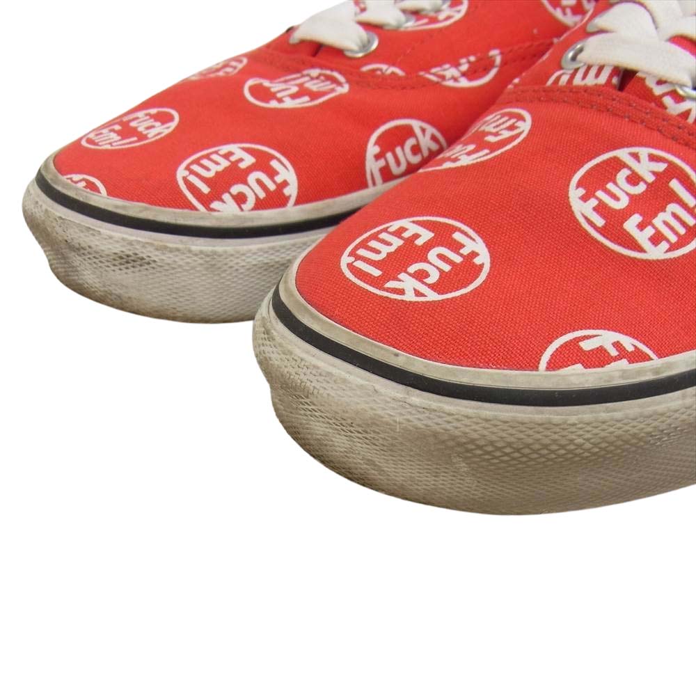 Supreme シュプリーム × Vans FUCK EM ERA バンズ エラ スニーカー レッド系 26.5cm【中古】