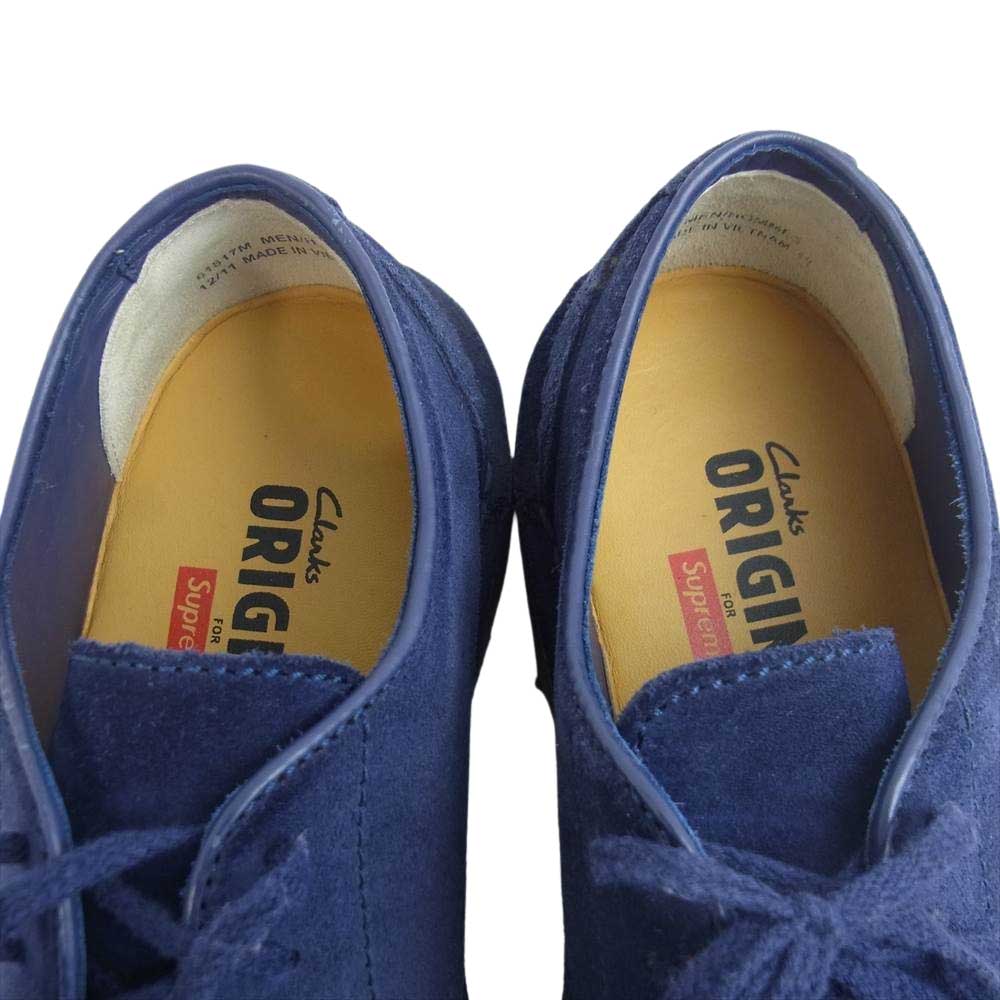 Supreme シュプリーム × Clarks MALI LOW デザート マリ ブーツ ネイビー系 ブルー系 US9M【中古】