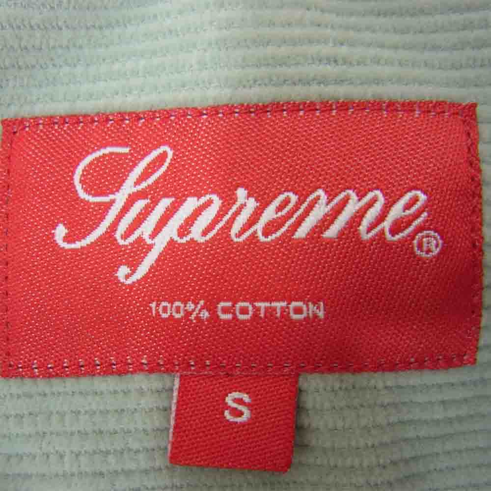 Supreme シュプリーム Corduroy shirts コーデュロイ シャツ ライトグリーン系【中古】