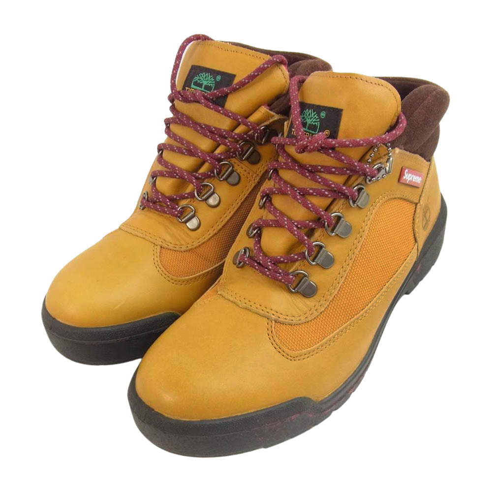 Supreme シュプリーム × Timberland Field Boot ティンバーランド フィールドブーツ ブラウン系 26.5cm【中古】