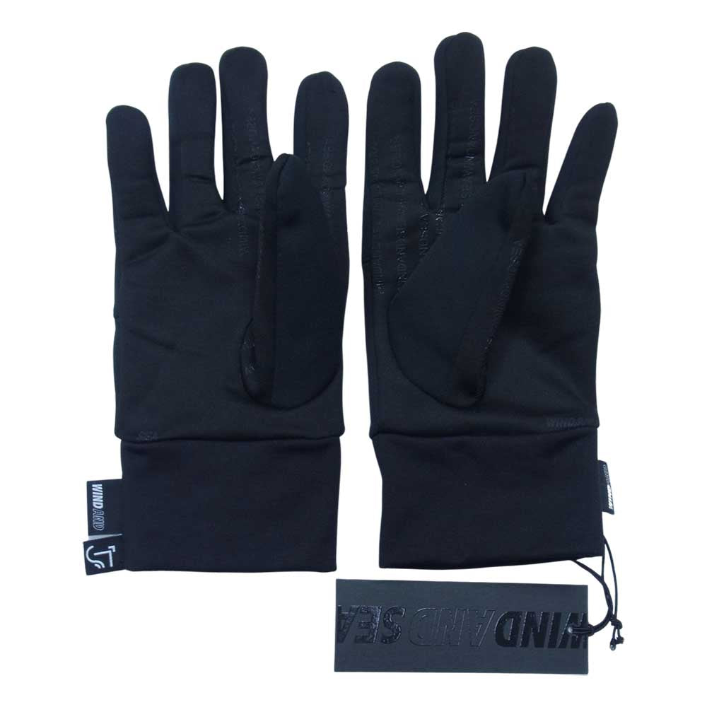 WIND AND SEA ウィンダンシー WDS-ASRM-02 × Ashram Glove アシュラムグローブ GORE-TEX Infinum Glove グローブ 手袋 ブラック系 F【中古】