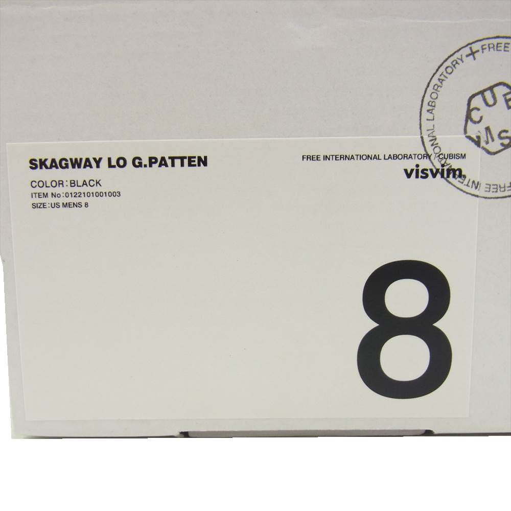 VISVIM ビズビム 22SS 0122101001003 SKAGWAY LO G.PATTEN ブラック系 08【極上美品】【中古】