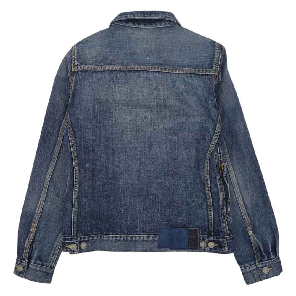 VISVIM ビズビム 22SS 0122105006001 SS 101 JKT DMGD ダメージ加工 デニム ジャケット インディゴブルー系【極上美品】【中古】