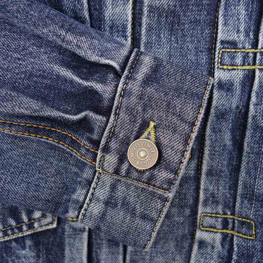 VISVIM ビズビム 22SS 0122105006001 SS 101 JKT DMGD ダメージ加工 デニム ジャケット インディゴブルー系【極上美品】【中古】