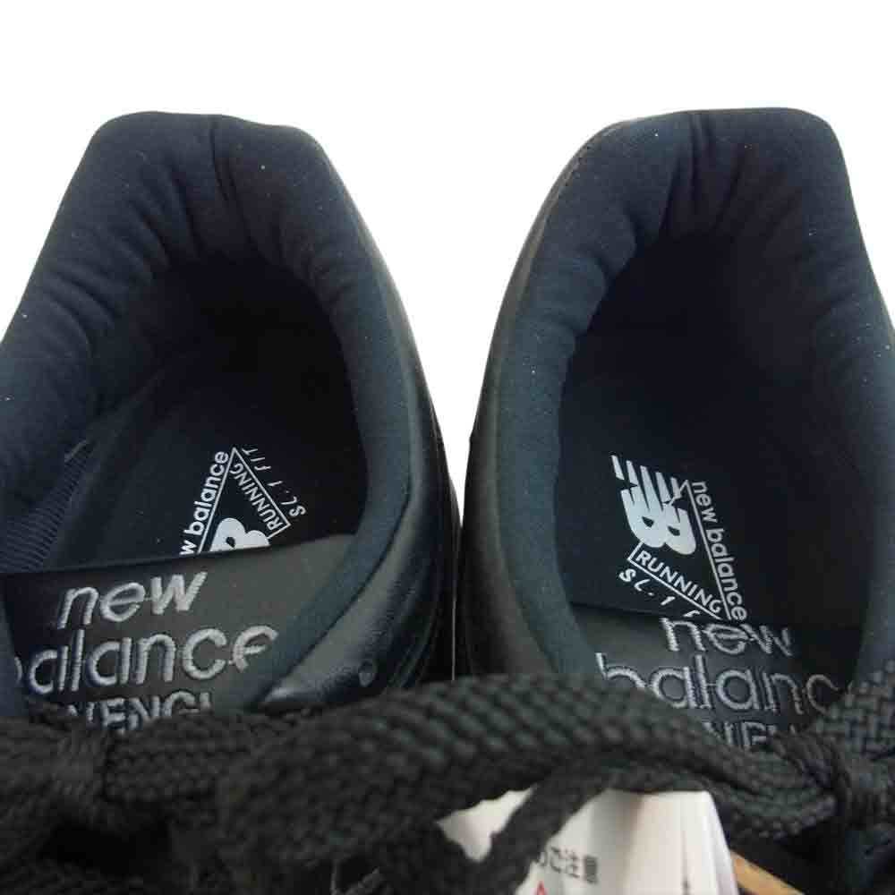 NEW BALANCE ニューバランス 国内正規品 英国製 M1500TK トリプルブラック レザー ローカット スニーカー ブラック系 US10.58D【新古品】【未使用】【中古】