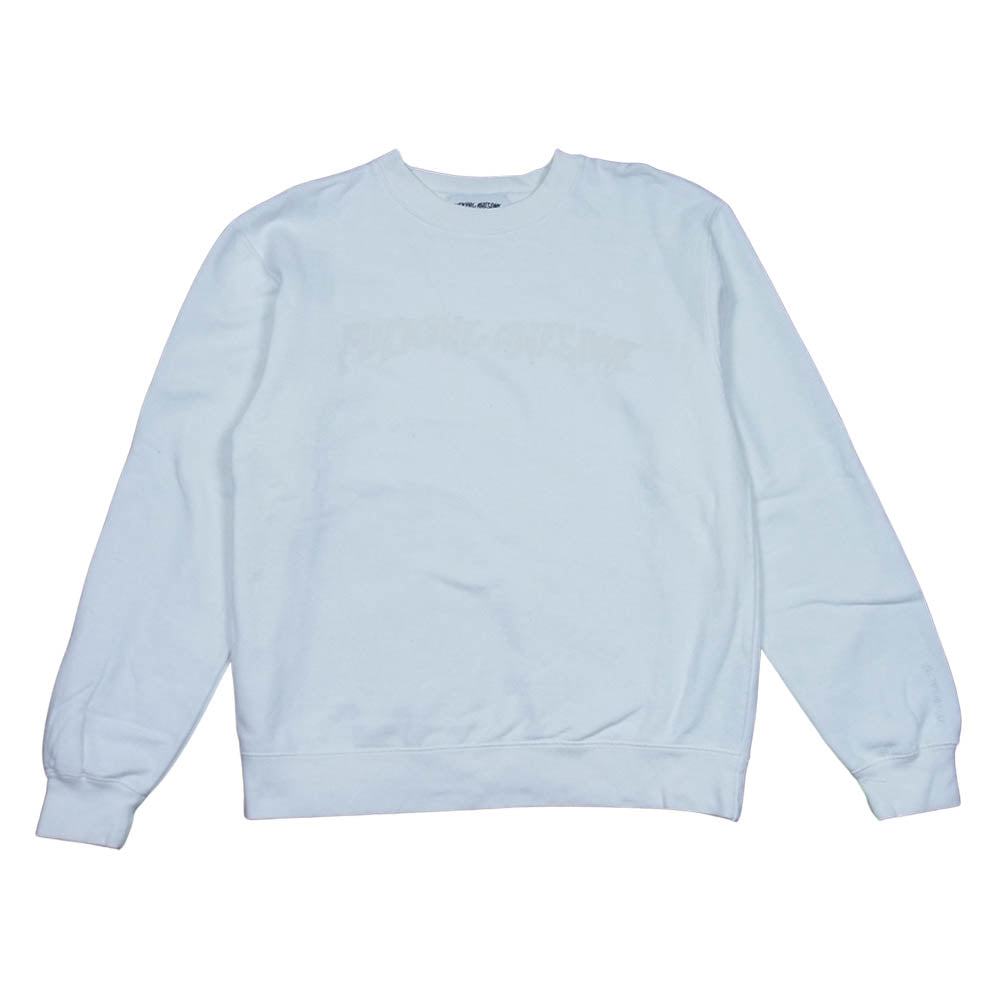 ファッキングオーサム ロゴプリント クルーネック スウェット ホワイト系 S【中古】