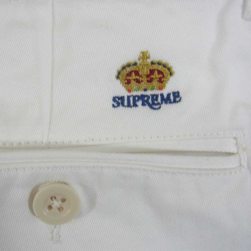 Supreme シュプリーム 15SS Chino Pant クラウン チノパンツ ホワイト系 30【中古】